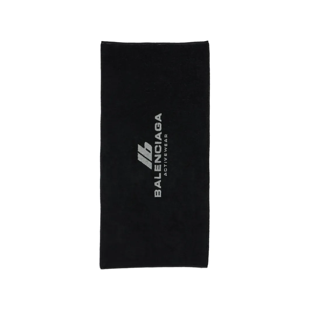 Activewear Gym Towel in Black/grey