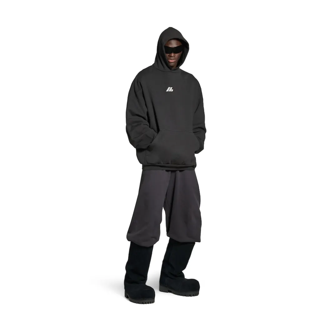 Activewear Hoodie Oversized in Black