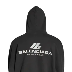 Activewear Hoodie Oversized in Black