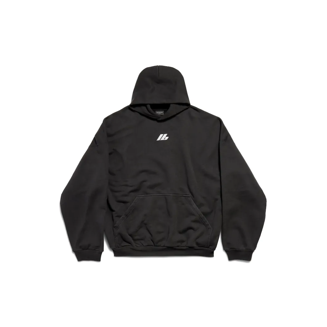 Activewear Hoodie Oversized in Black