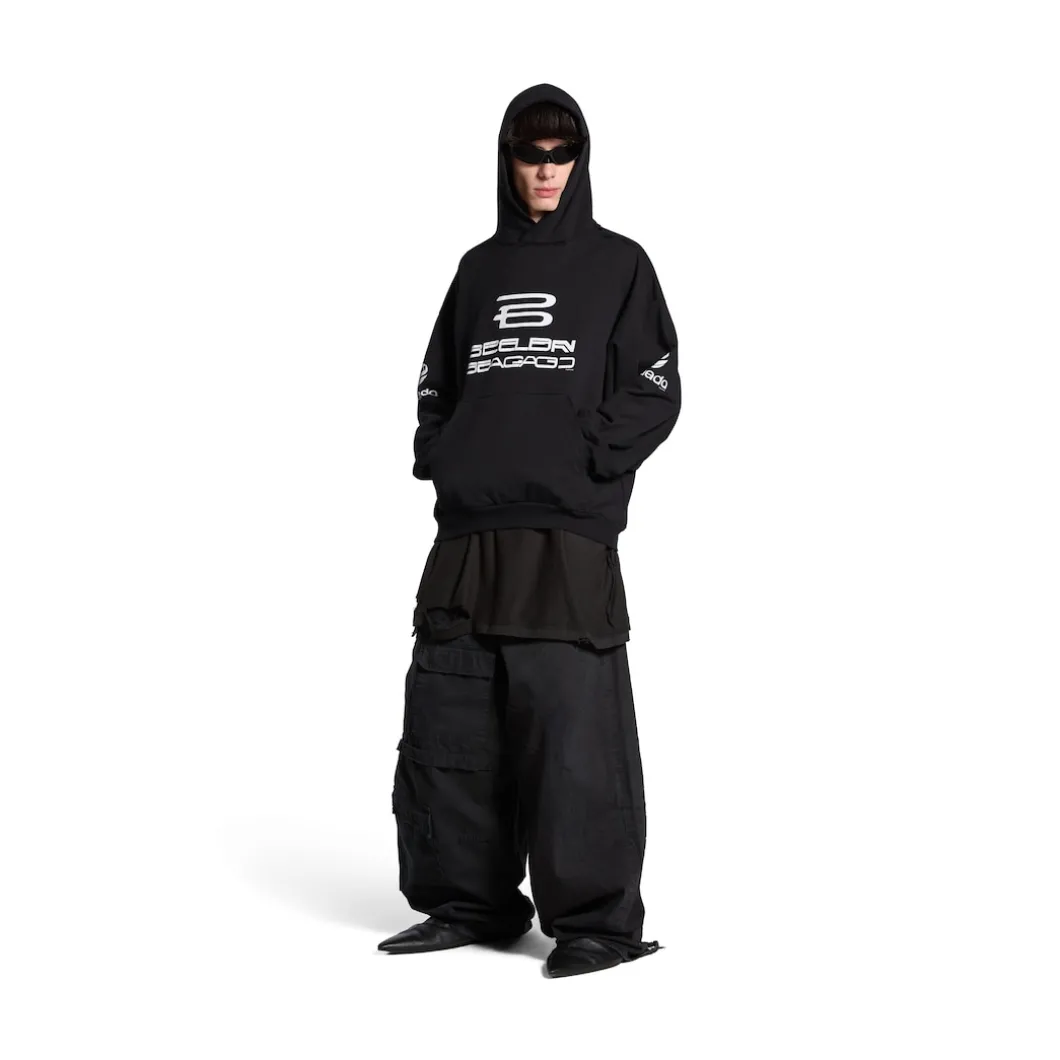 Ai Generated Hoodie Medium Fit in Black/white