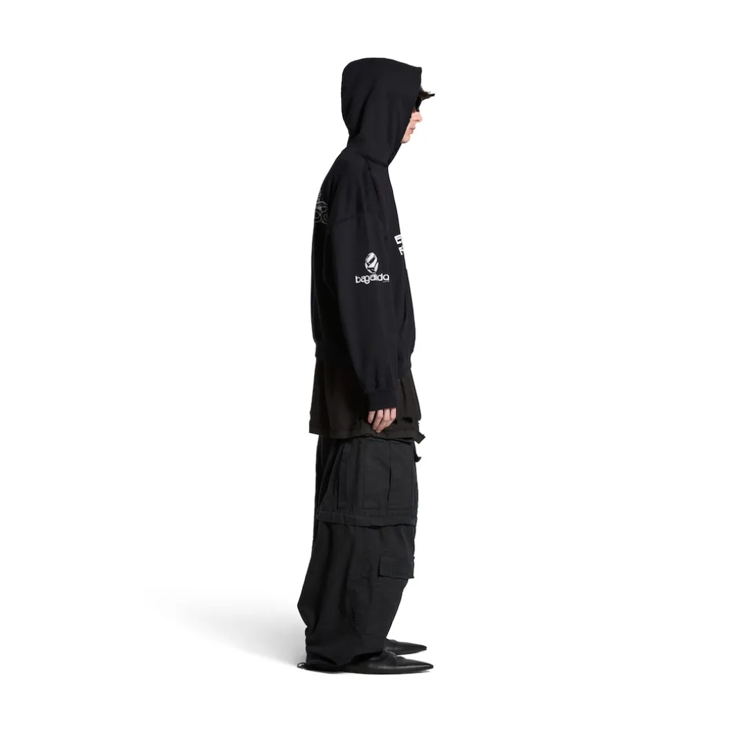 Ai Generated Hoodie Medium Fit in Black/white