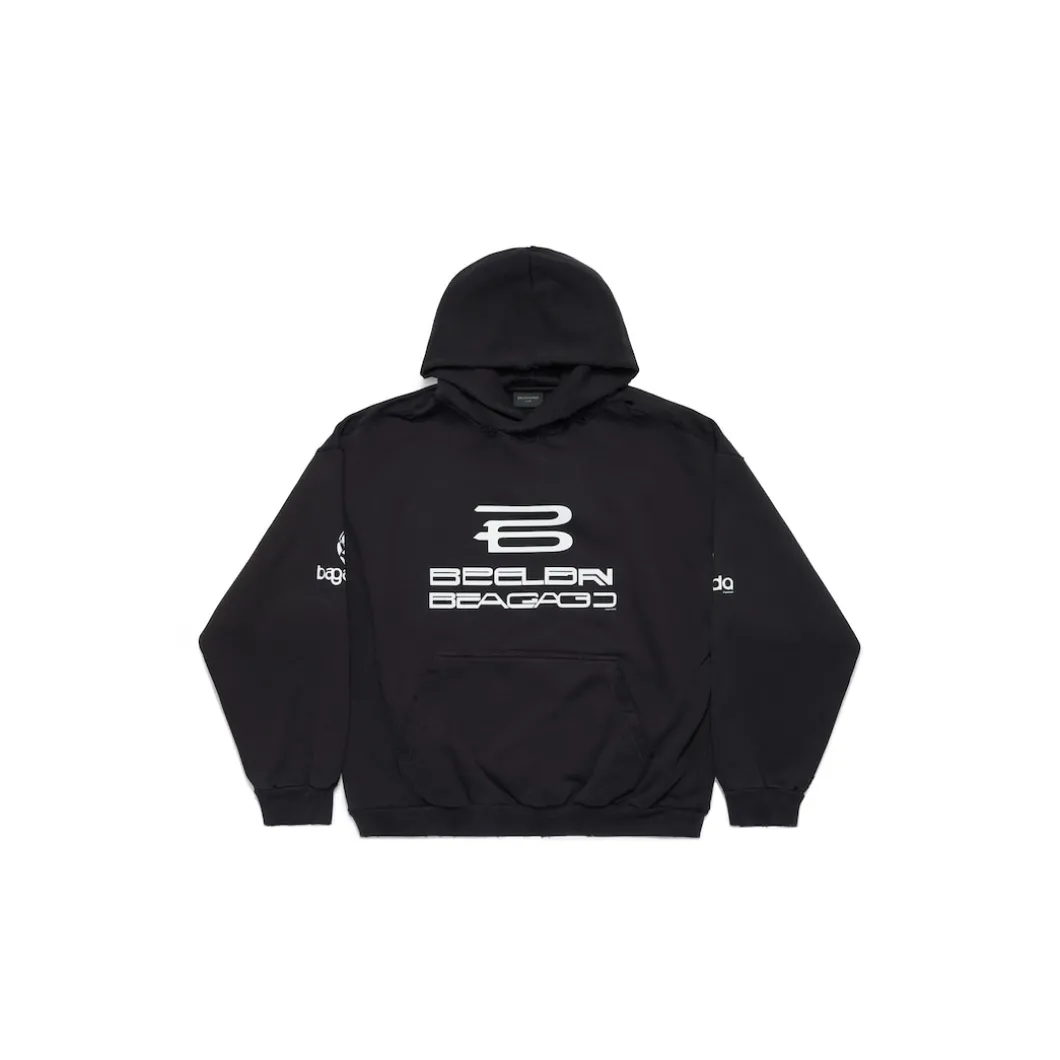Ai Generated Hoodie Medium Fit in Black/white