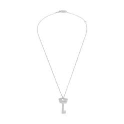 Amour Key Necklace in Silver