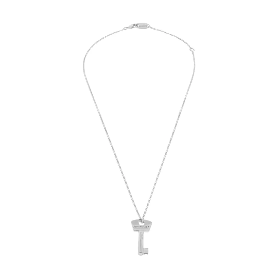 Amour Key Necklace in Silver