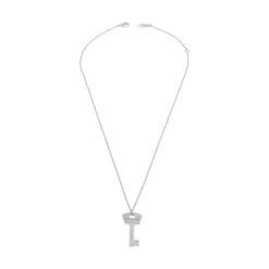 Amour Key Necklace  in Silver