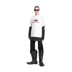 3b Sports Icon T-shirt Medium Fit in White/black/red