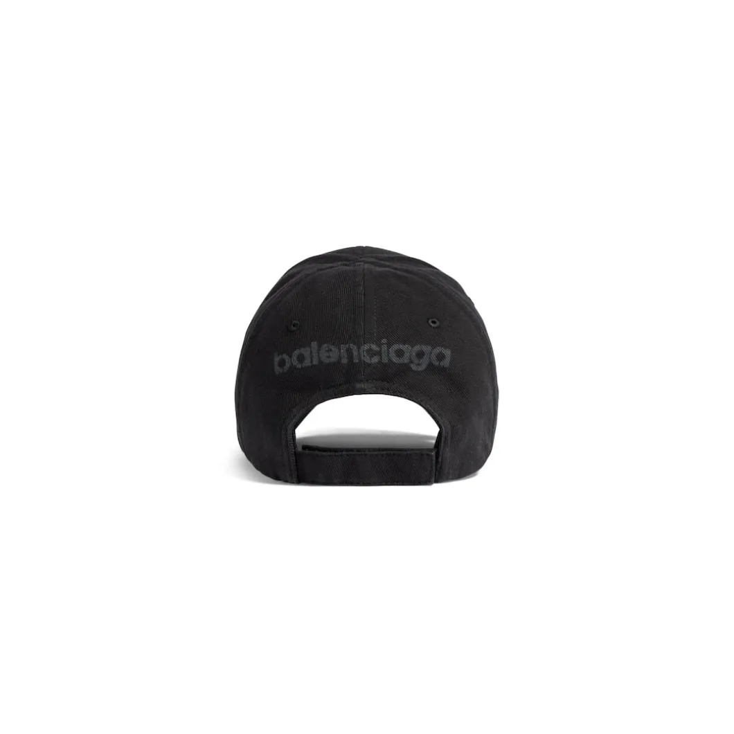 3b Stencil Cap in Black
