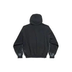 3b Stencil Hoodie Medium Fit in Black