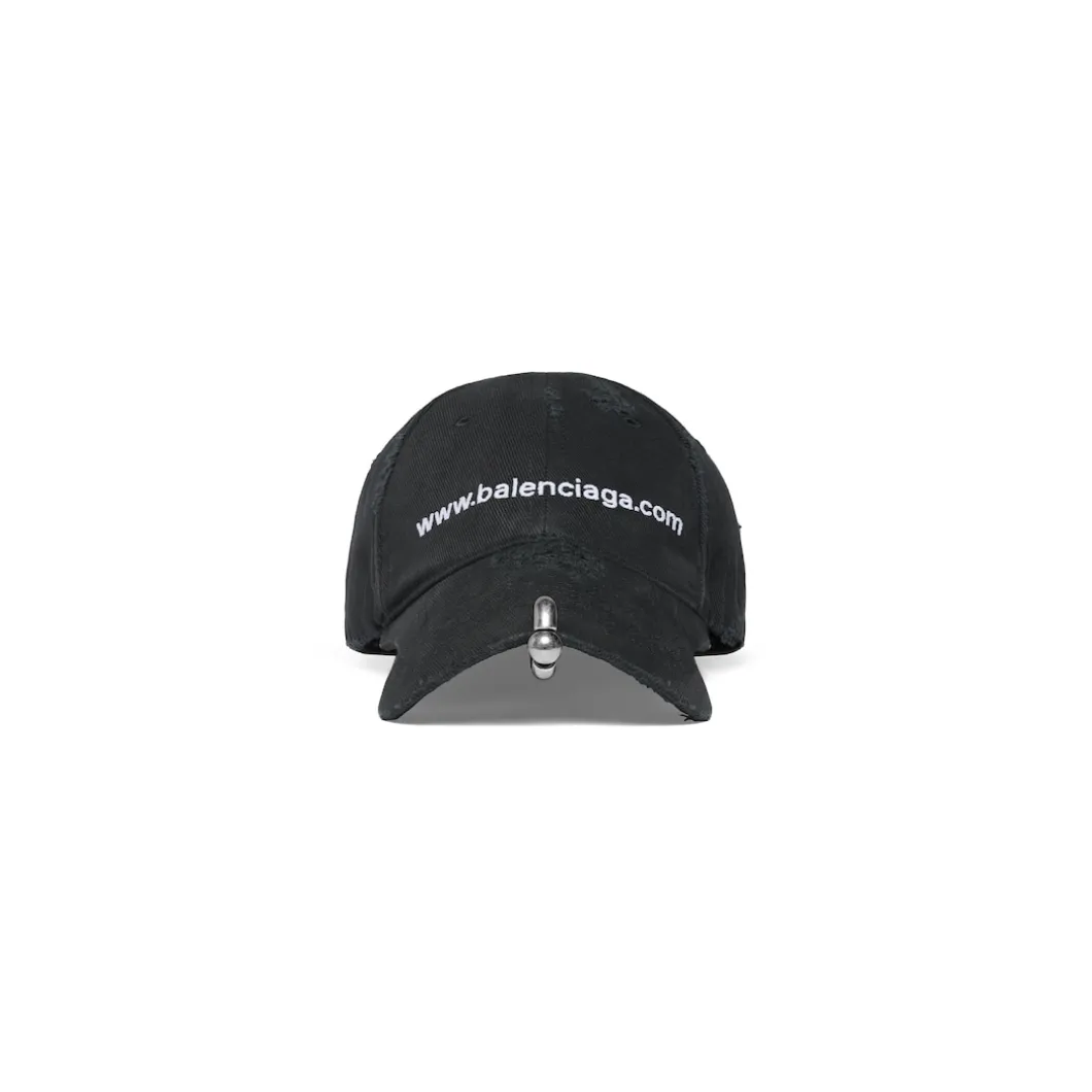 Bal.com Front Piercing Cap in Black Faded