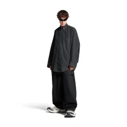 Balenciaga Cocoon Shirt Large Fit in Black