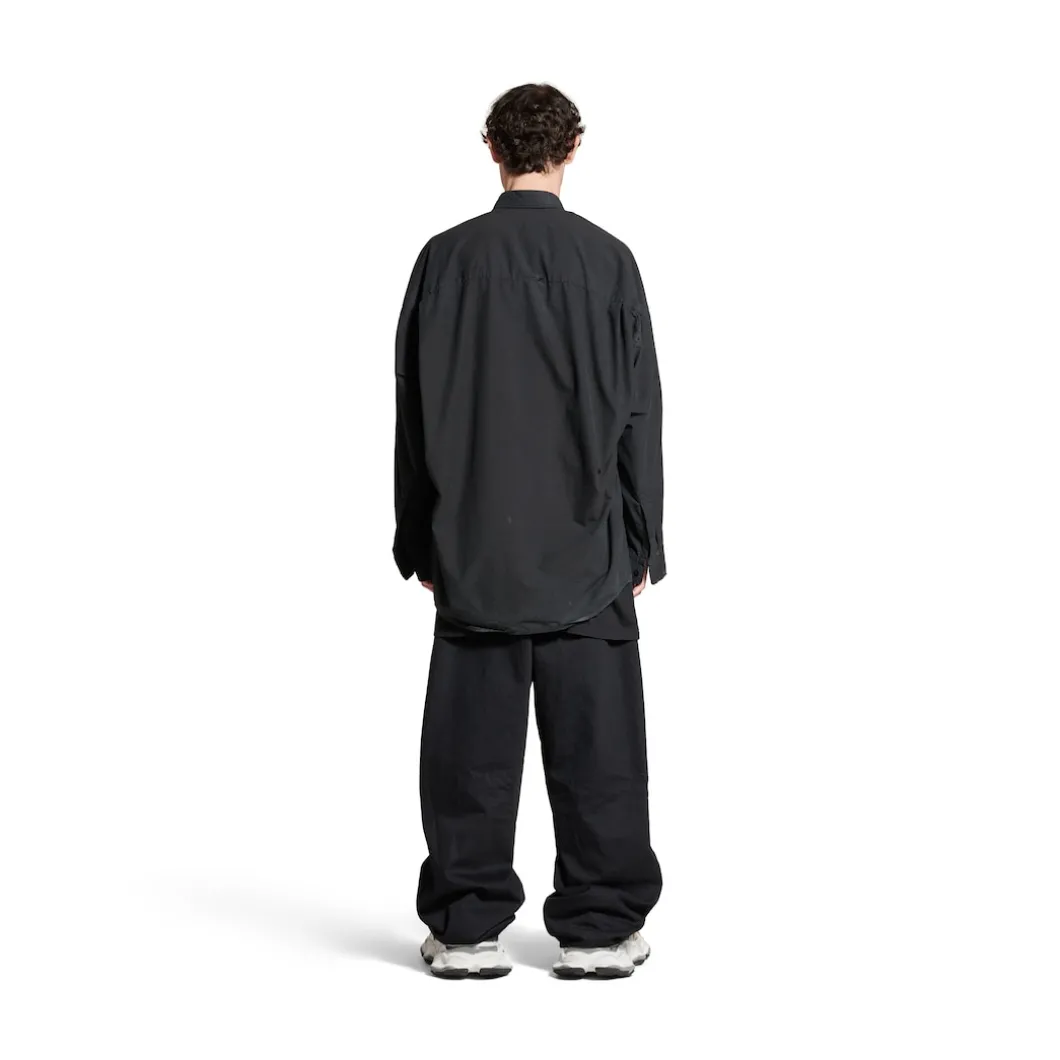 Balenciaga Cocoon Shirt Large Fit in Black