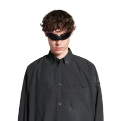 Balenciaga Cocoon Shirt Large Fit in Black
