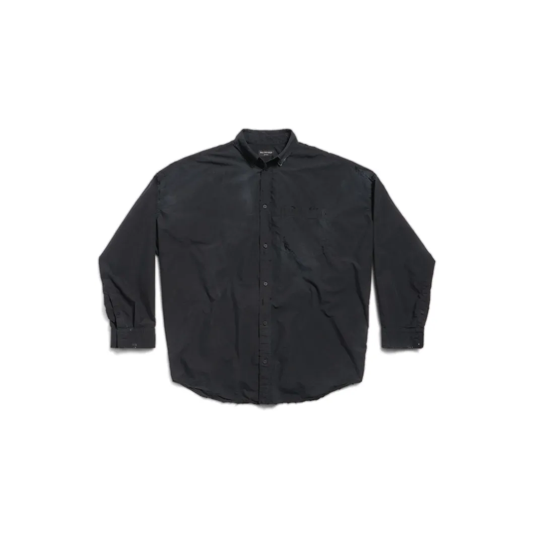 Balenciaga Cocoon Shirt Large Fit in Black