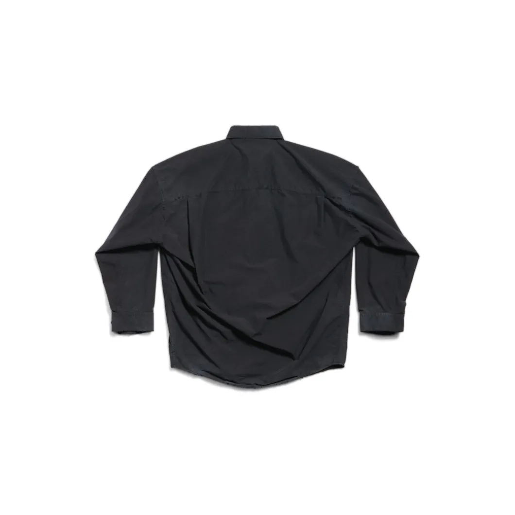 Balenciaga Cocoon Shirt Large Fit in Black