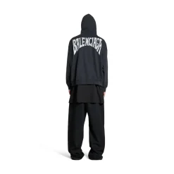 Balenciaga Hand-drawn Hoodie Medium Fit in Black/white