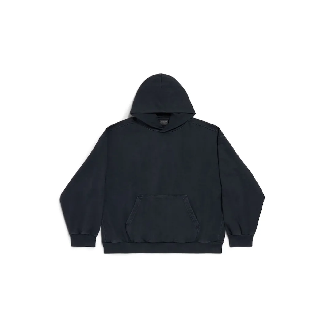 Balenciaga Hand-drawn Hoodie Medium Fit in Black/white