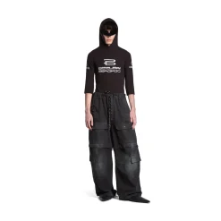 Balenciaga Large Cargo Pants in Black