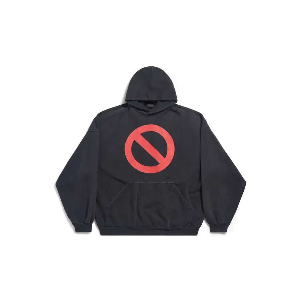 Balenciaga Music | Bfrnd Series Hoodie Large Fit in Black Faded