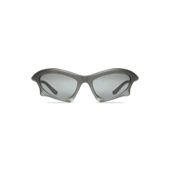 Bat Rectangle Sunglasses in Silver