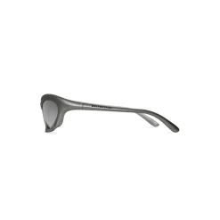 Bat Rectangle Sunglasses in Silver
