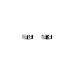Bb Icon Earrings in Antique Silver
