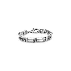 Bb Icon Gourmette Bracelet in Antique Silver