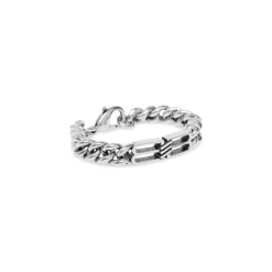 Bb Icon Gourmette Bracelet in Antique Silver
