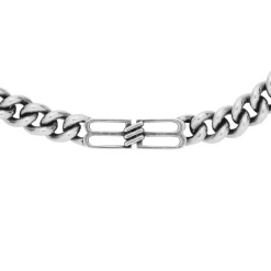 Bb Icon Gourmette Necklace  in Antique Silver