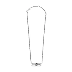 Bb Icon Necklace in Antique Silver