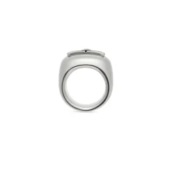 Bb Icon Signet Ring in Antique Silver