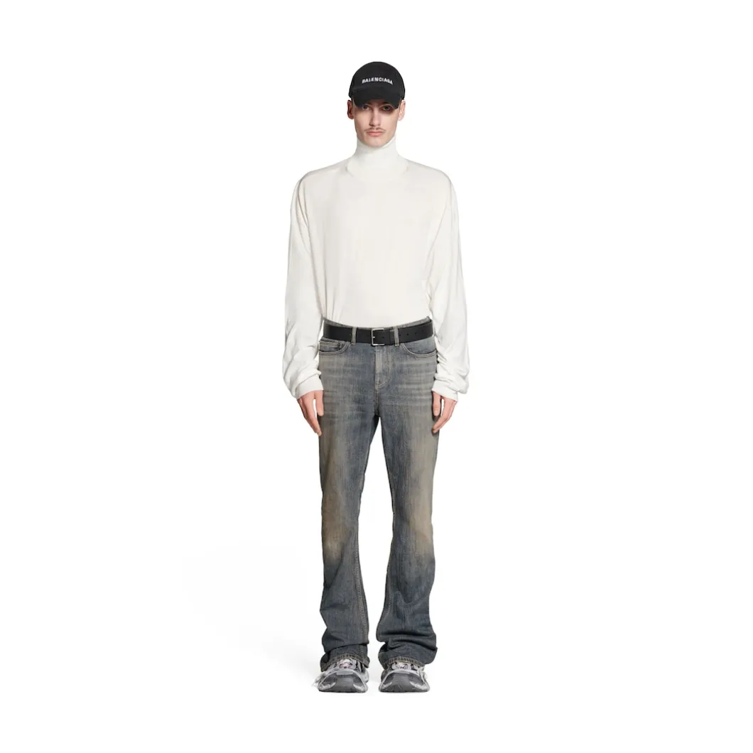 Bootcut Pants in Light Blue