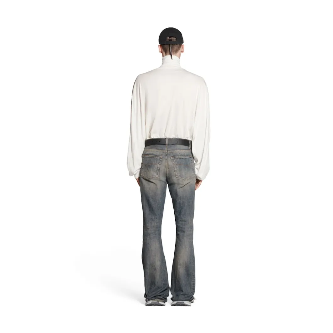 Bootcut Pants in Light Blue
