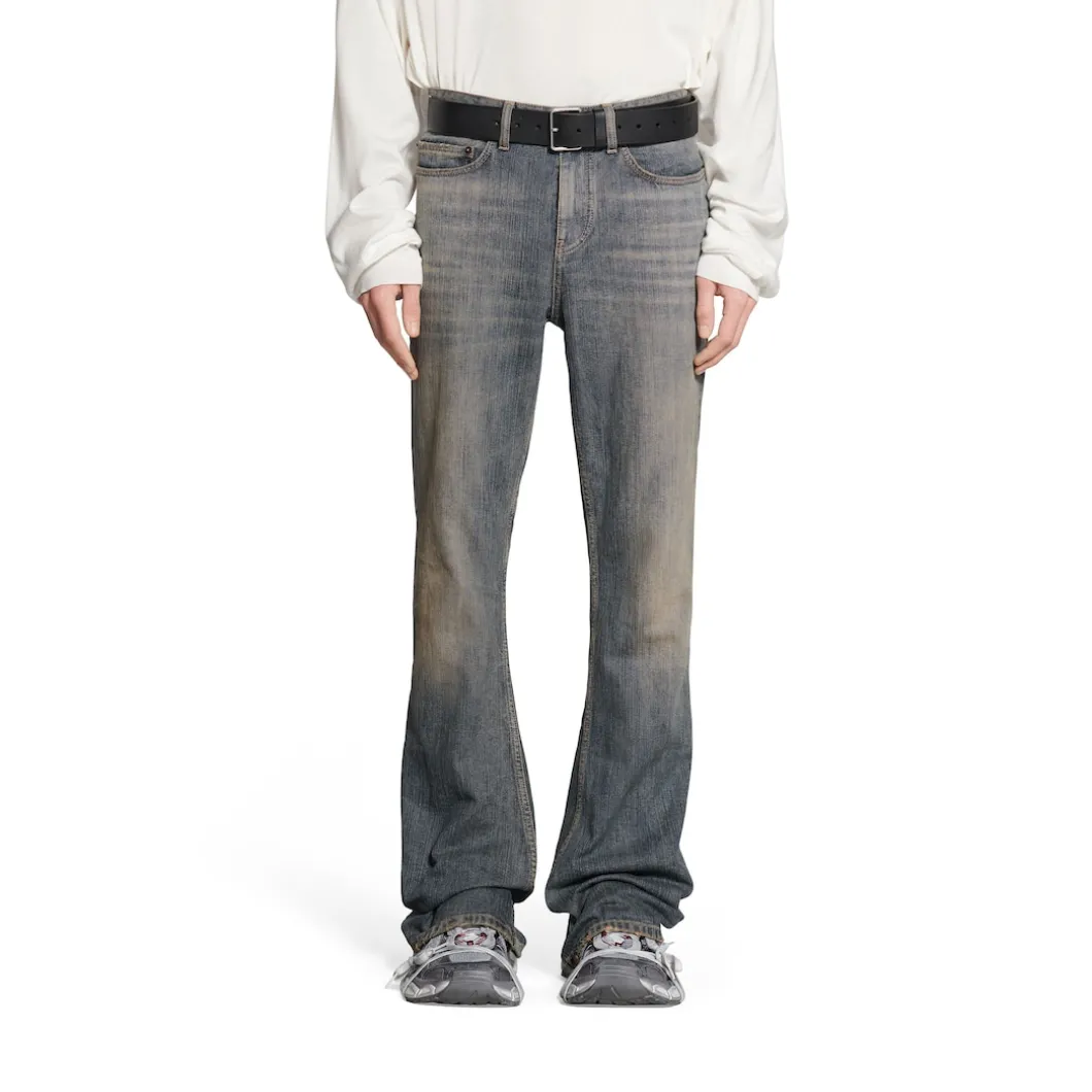 Bootcut Pants in Light Blue