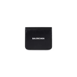 Cash Flap Coin And Card Holder in Black