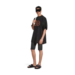 Crypto T-shirt Oversized in Black Faded