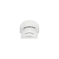 Double Logo Cap in White