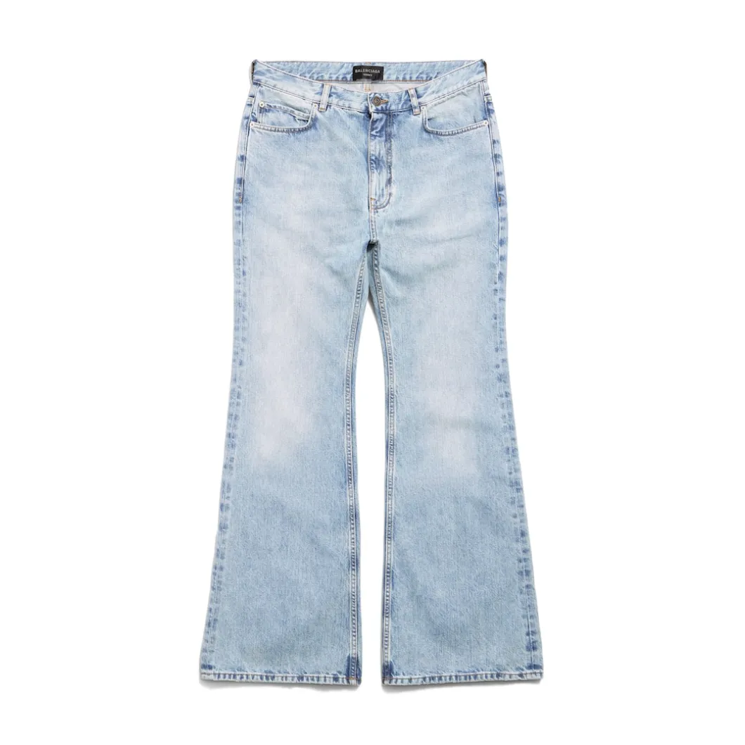 Flared Pants in Light Blue