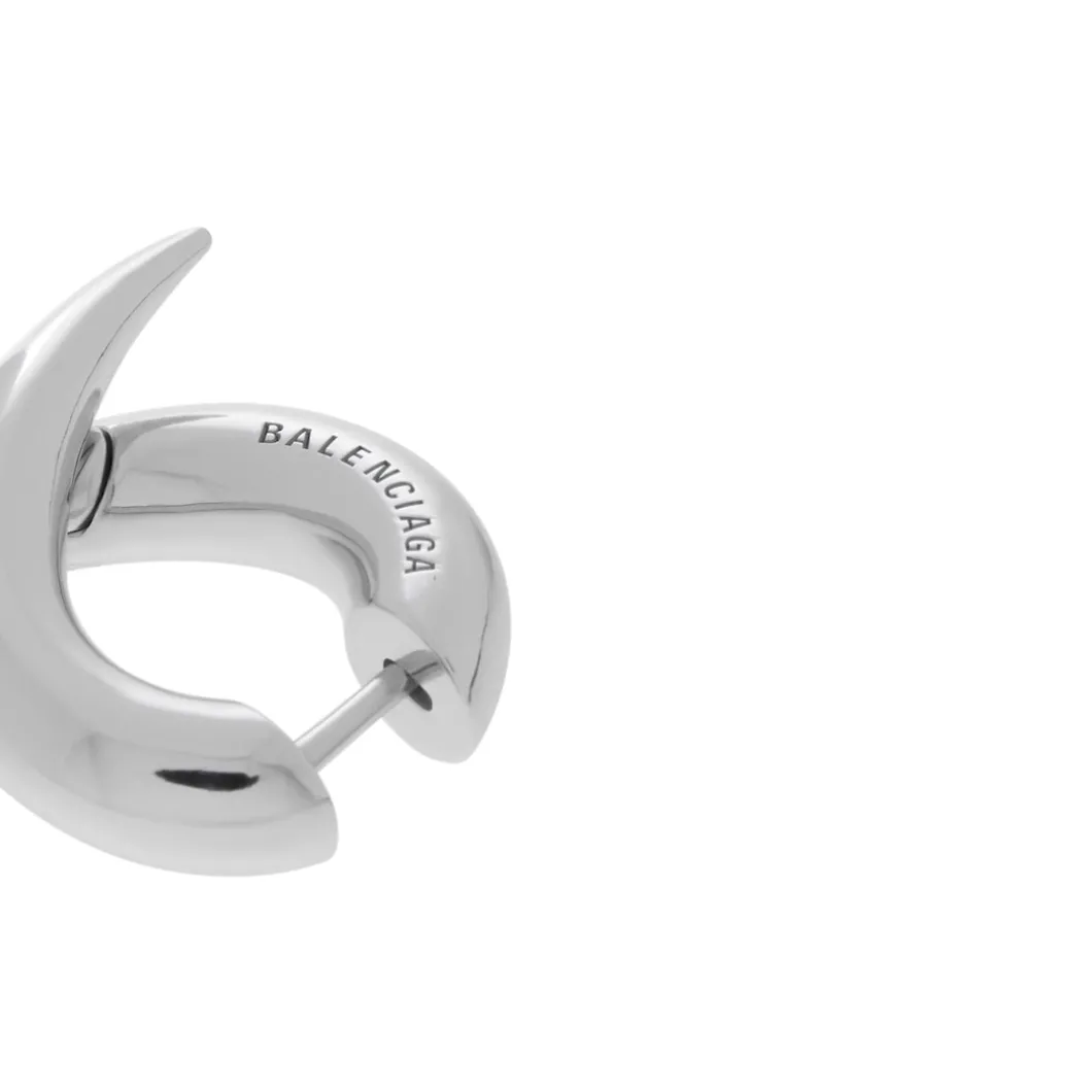 Force Horn Xs Earrings in Silver