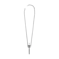 Goth Sword Necklace  in Antique Silver