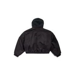 Hooded Bomber in Black