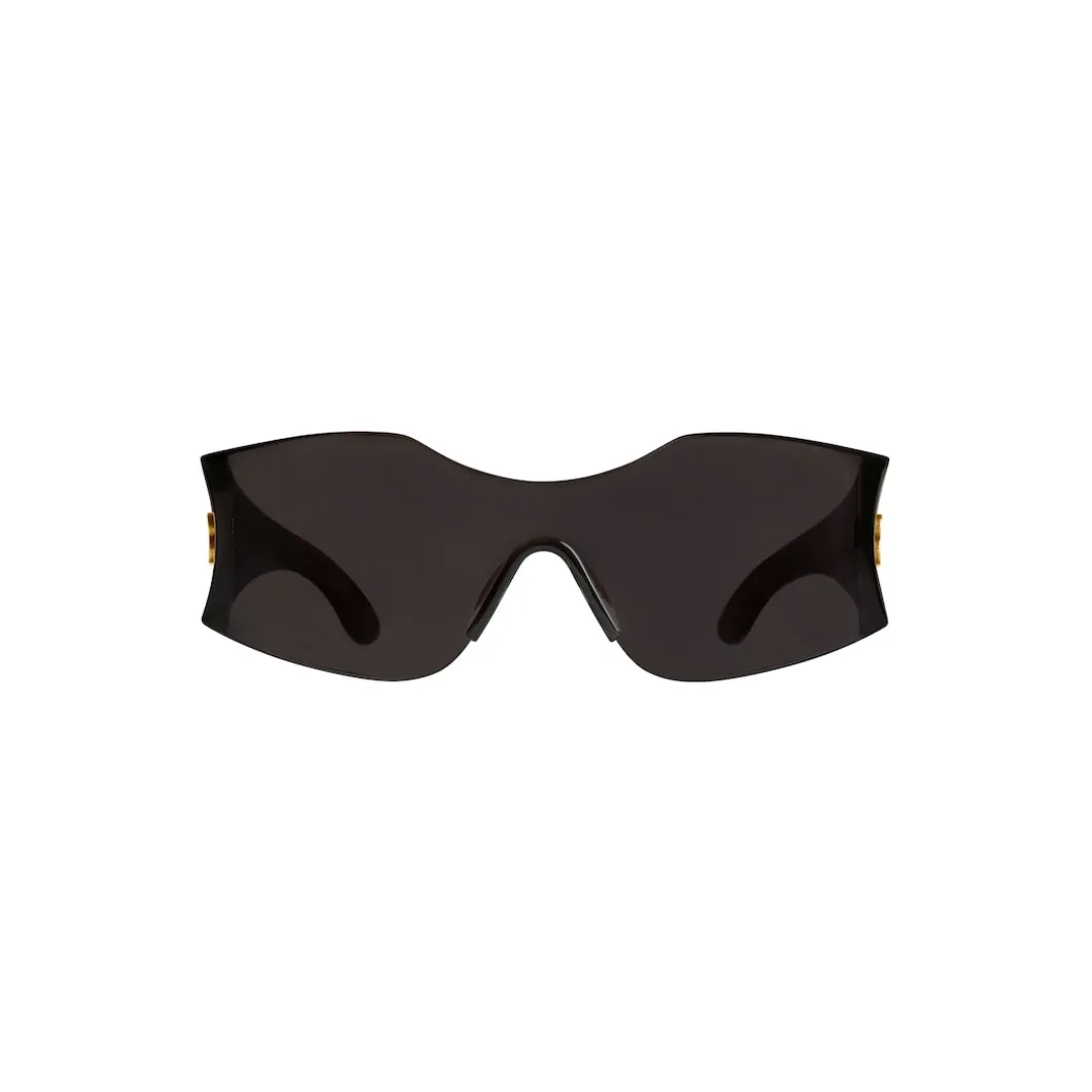 Hourglass Mask Sunglasses in Black