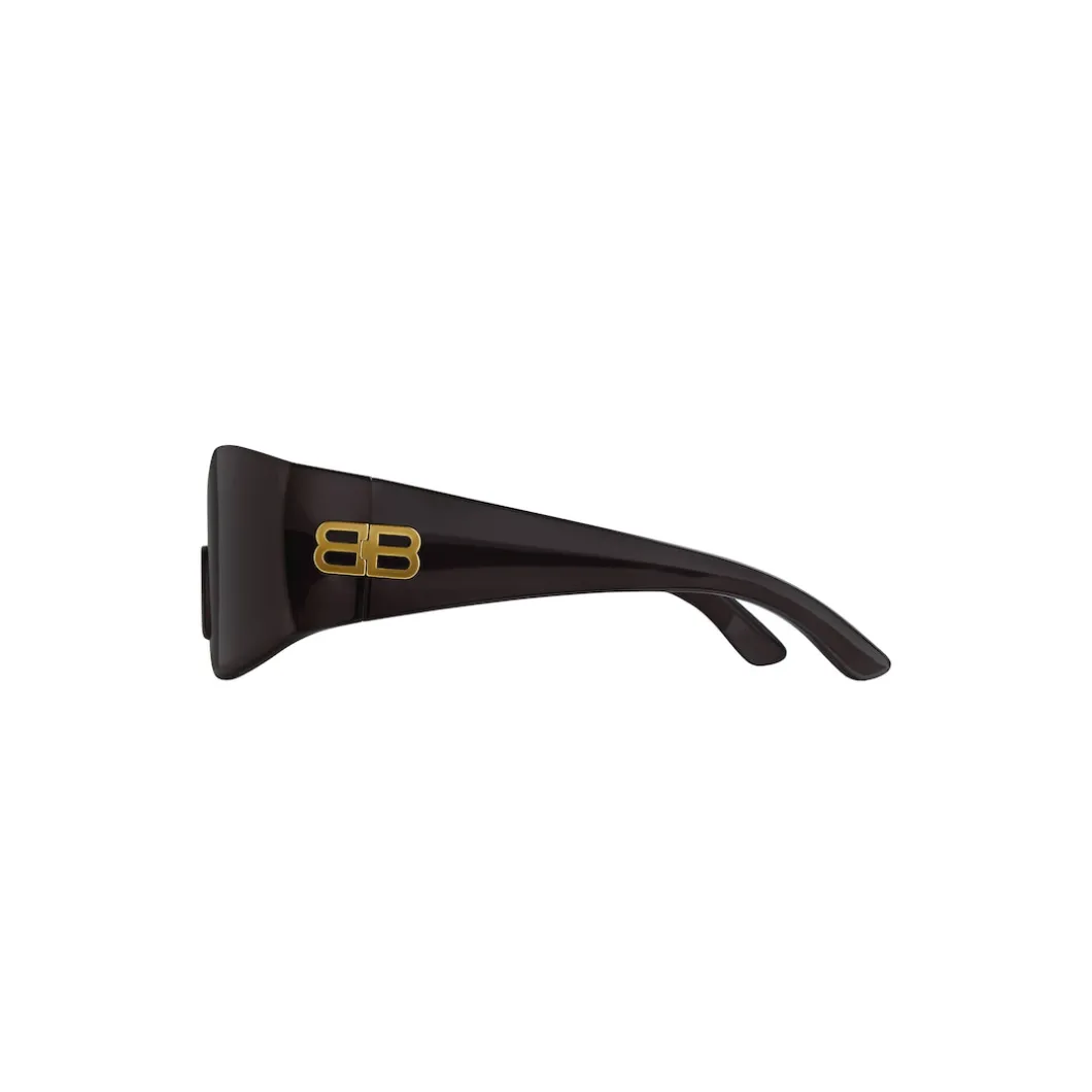 Hourglass Mask Sunglasses in Black