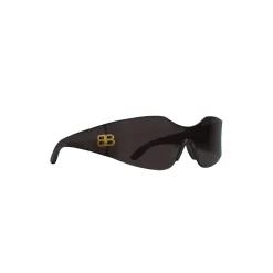 Hourglass Mask Sunglasses in Black