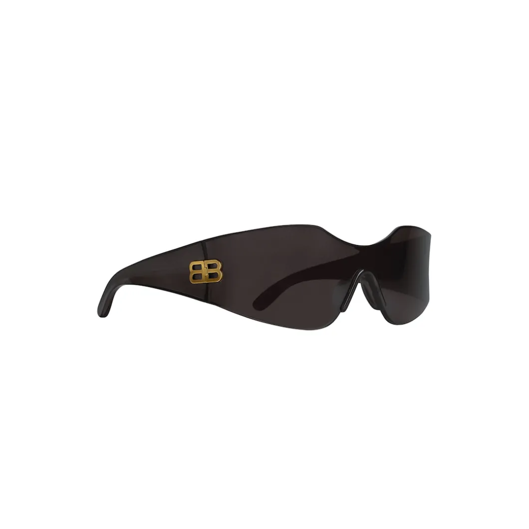 Hourglass Mask Sunglasses in Black