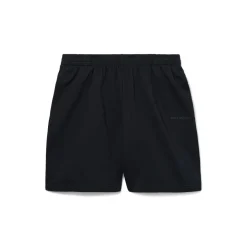 I Love Paris & Balenciaga Sweat Shorts in Black Faded
