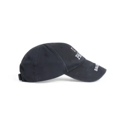 I Love Paris & Balenciaga Cap in Black