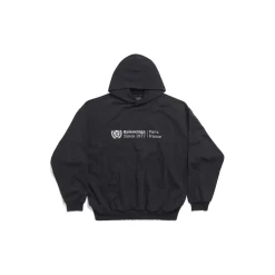 Institutional Hoodie Medium Fit in Black