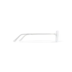 Invisible Rectangle Sunglasses  in Silver