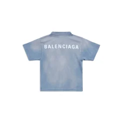 Kids - Balenciaga Back T-shirt in Blue/white